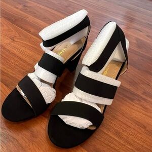 Dream Pairs Black Strappy Block Heel Sandals